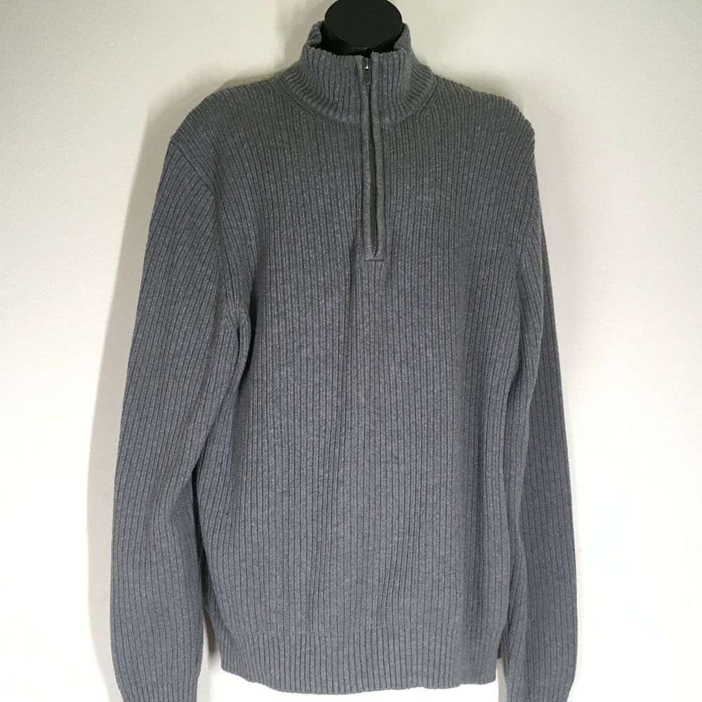Calvin Kline Men's Gray Long Sleeve Sweater